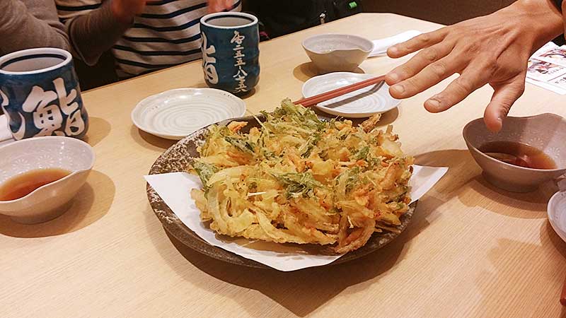 桜えびのかき揚げ