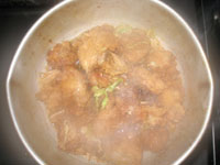 卵とじ鳥の空揚げ丼1