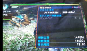 ジンオウガに勝利！