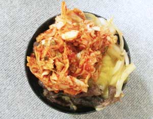 チーズキムチ国産牛丼