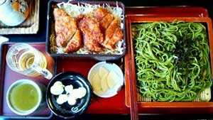 ソースヒレカツ丼とそば