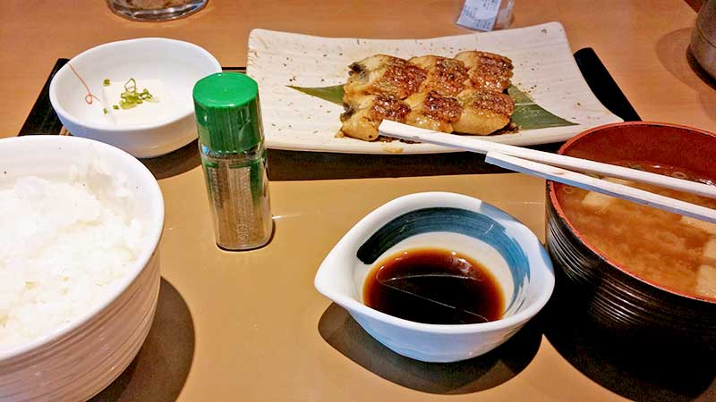 うなぎの蒲焼定食