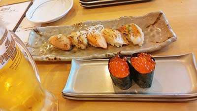 炙り寿司など