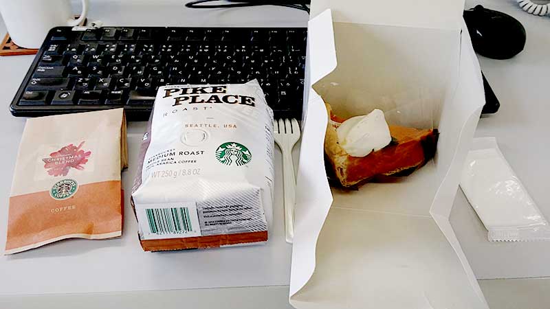 おやつとコーヒー