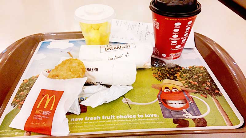 ハワイで朝マック