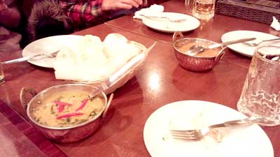 晩飯カレー３