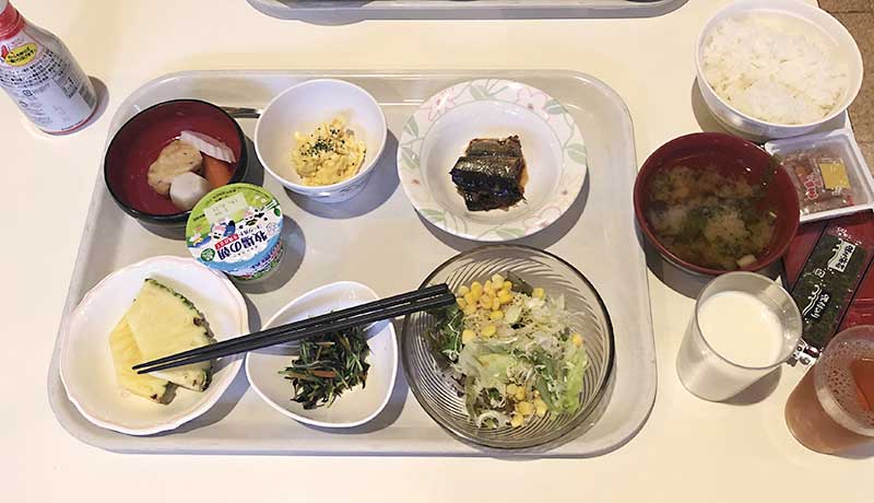 合宿三日目の朝食