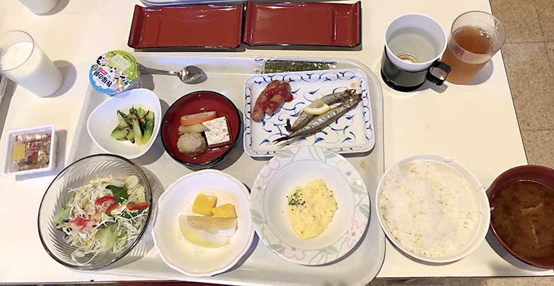 合宿最終日の朝食