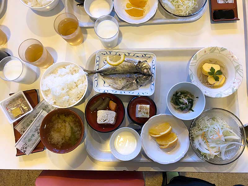 合宿二日目朝食