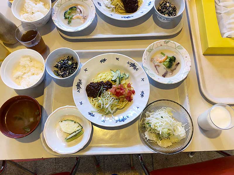 合宿二日目昼食