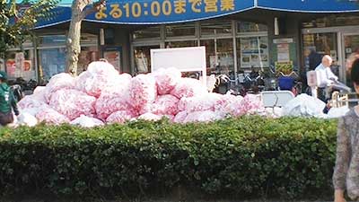 回収後紙コップ