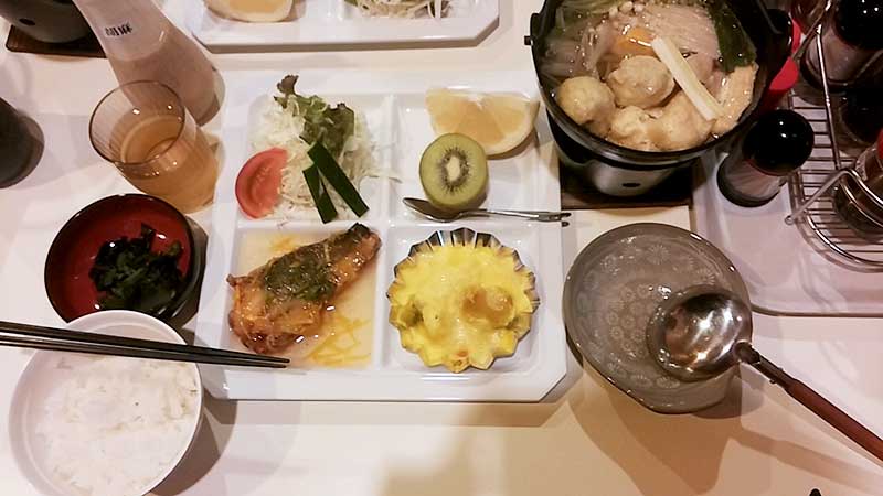 合宿２日目夕飯