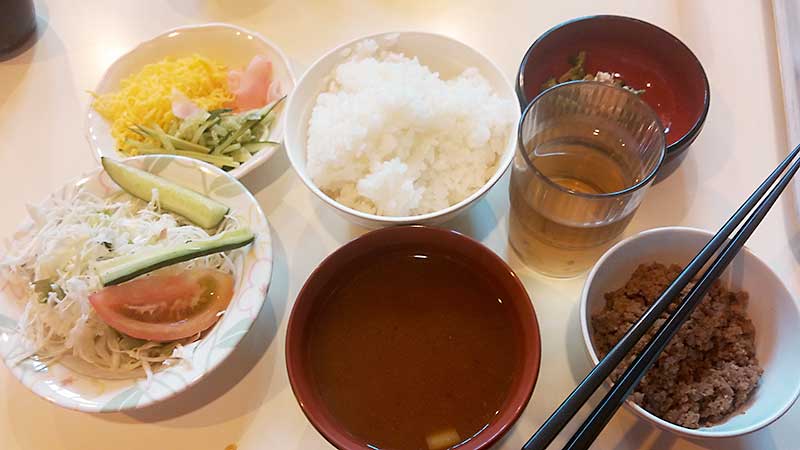 合宿最終日昼食