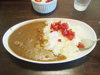 合宿二日目、昼食のカレー