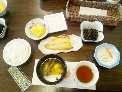 合宿最終日の朝食